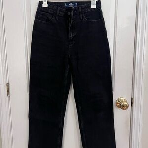 Hollister Women's Black Straight Leg Jeans